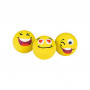 WEDO SMILEY Radiergummi, gelb, 3 Designs in einer Box