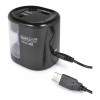 RAPESCO® elektrischer Bleistiftspitzer schwarz/transparent