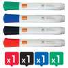 nobo Starter 6-teiliges Whiteboard-Marker-Set Mehrfarbig