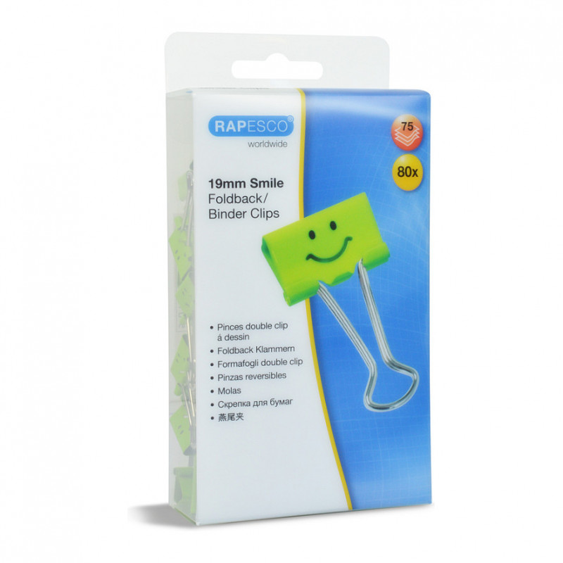 RAPESCO® Foldback-Klammern grün 1,9 cm