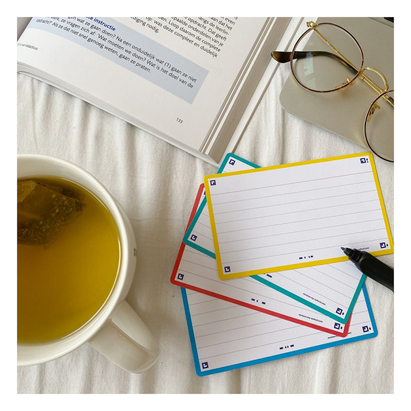 Oxford Flash Index Cards, 80 Blatt, liniert, verschiedene Farben