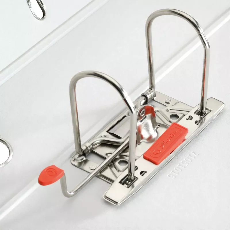 herlitz Aktenordner Rückenbreite 8 cm DIN A4 Karton rot marmoriert