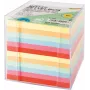 Folia Zettelbox inkl. 700 Notizzettel, transparent, farbig sortiert
