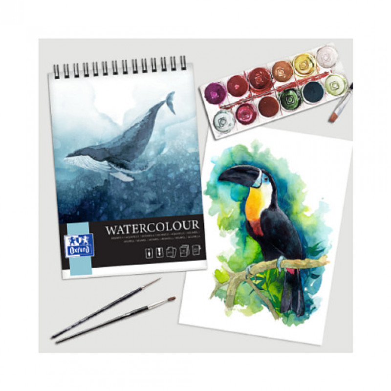 Oxford Aquarellblock Watercolour DIN A4, 10 Blatt