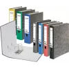 FALKEN Recycling Ordner A4, 8 cm, gelb marmoriert