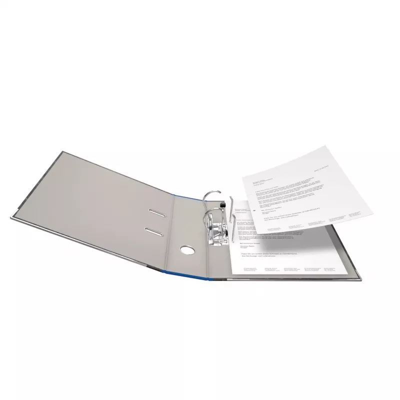 FALKEN Recycling Ordner A4, 8 cm, blau marmoriert