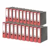 FALKEN Recycling Ordner A4, 8 cm, rot marmoriert