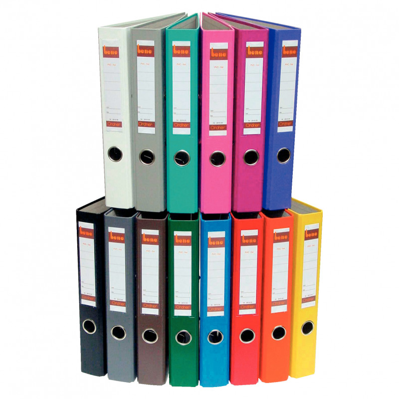bene Lever Arch File, Rückenbreite 5,2 cm, DIN A4, Kunststoff, Pink