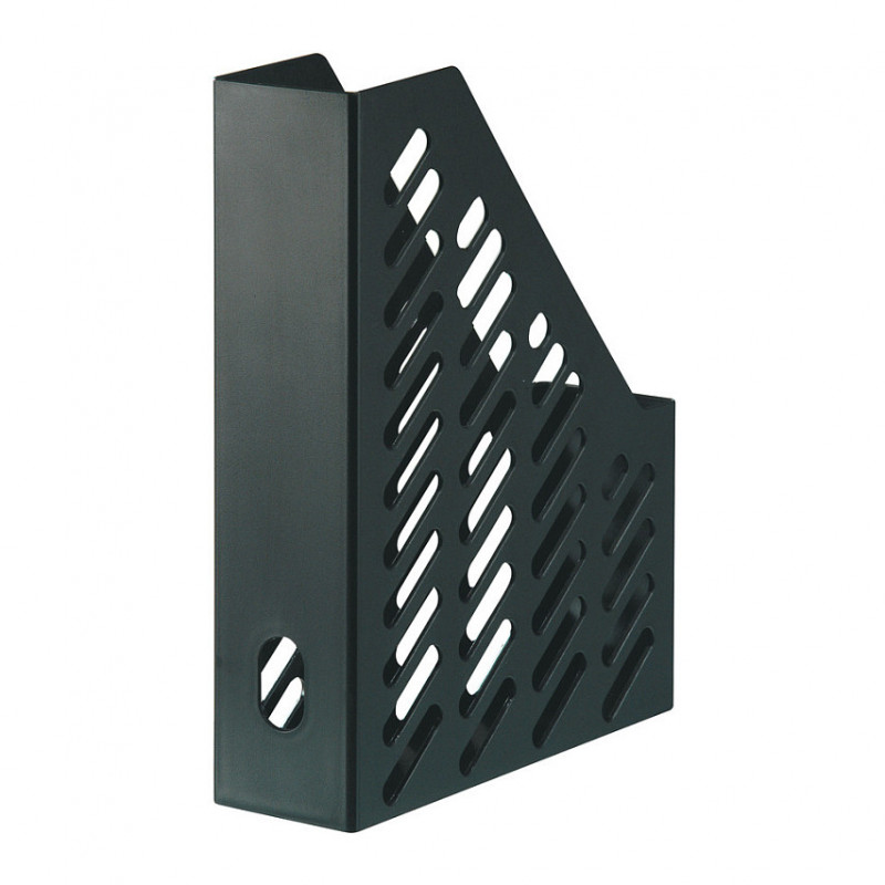 HAN Zeitschriftenhalter, Recyclingkunststoff, Schwarz, DIN C4