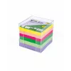 Folia Notizbox HAPPY VIBES durchsichtig inkl. 700 Notizzettel