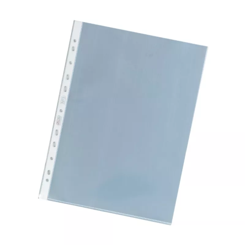 herlitz Prospekthüllen DIN A4, glasklar, 0,085 mm PP, Eurolochung, oben offen