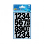 AVERY Zweckform Klebenummern 3785 Zahlen, schwarz, 25,0 mm, 48 Etiketten