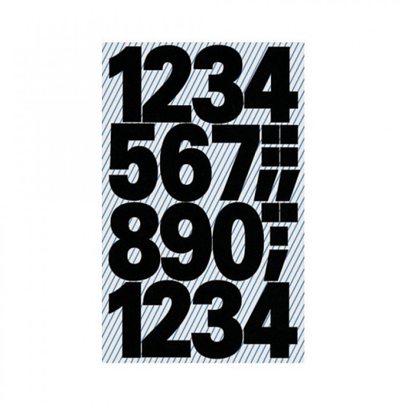 AVERY Zweckform Klebenummern 3785 Zahlen, schwarz, 25,0 mm, 48 Etiketten