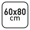 herlitz Magnettafel 60 x 80 cm, weiß lackierter Stahl, Rahmen aus silberfarbenem Holz
