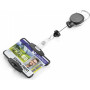 DURABLE Ausweishalter mit Yo-Yo EXTRA STARK für 1 Karte, Schwarz (868901)