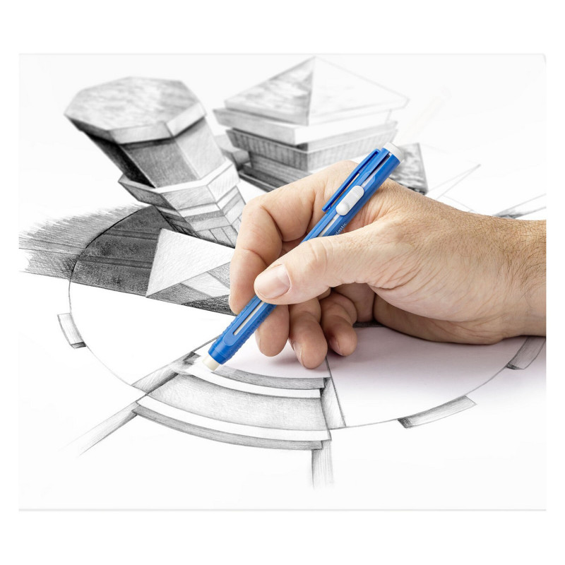 STAEDTLER Mars plastic 528 50 Radierstift, nachfüllbar, blau