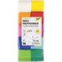 folia Krepppapier Deko-Bänder Farbe sortiert 32,0 g/m² 10 Rollen