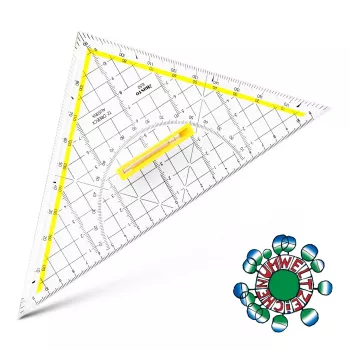 ARISTO Geometrie-Dreieck mit Griff, 25,0 cm
