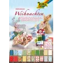 folia Motivblock Weihnachten, 270 g/m², farbsortiert