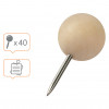 nobo Pinnnadeln, braun, 40 Stk.