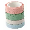 folia Washi Deco Tape Set, 4 x 5 m, Pastell