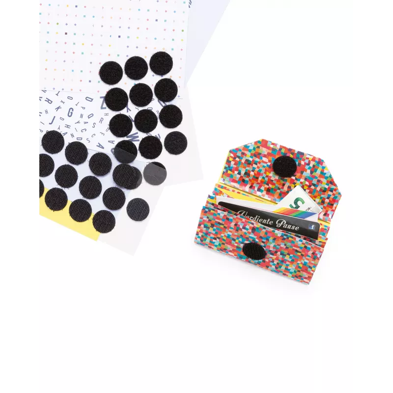 Folia Klettpunkte, schwarz & weiß (2306)