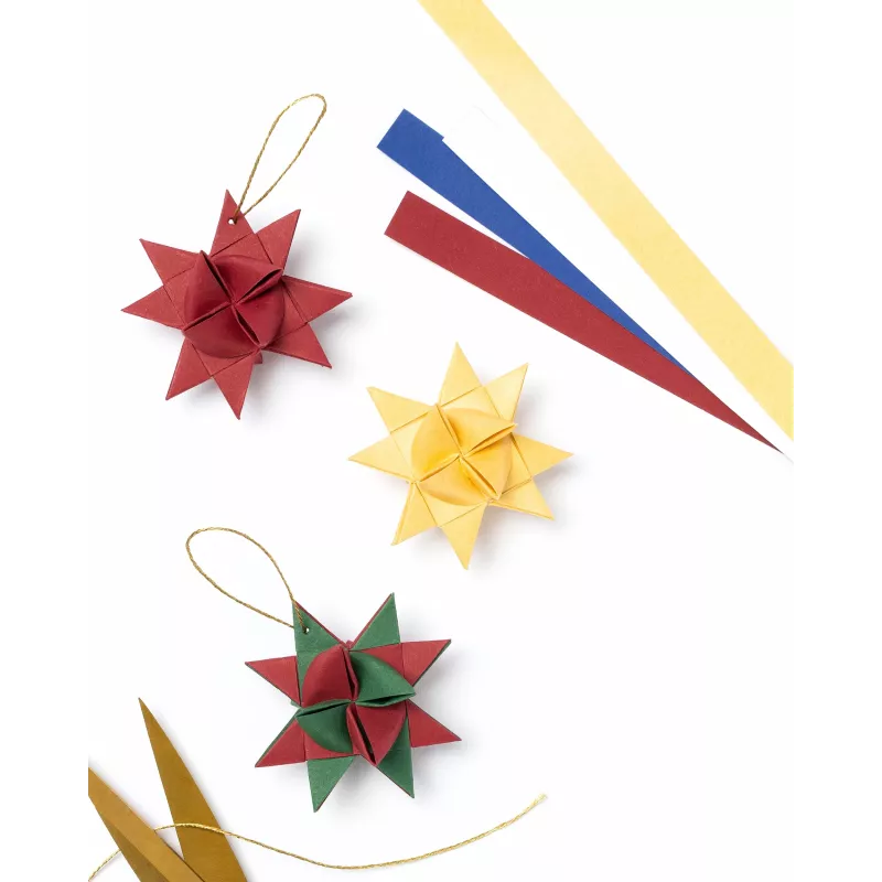 folia Faltpapier für Fröbelsterne, Mini, bunte Mischung