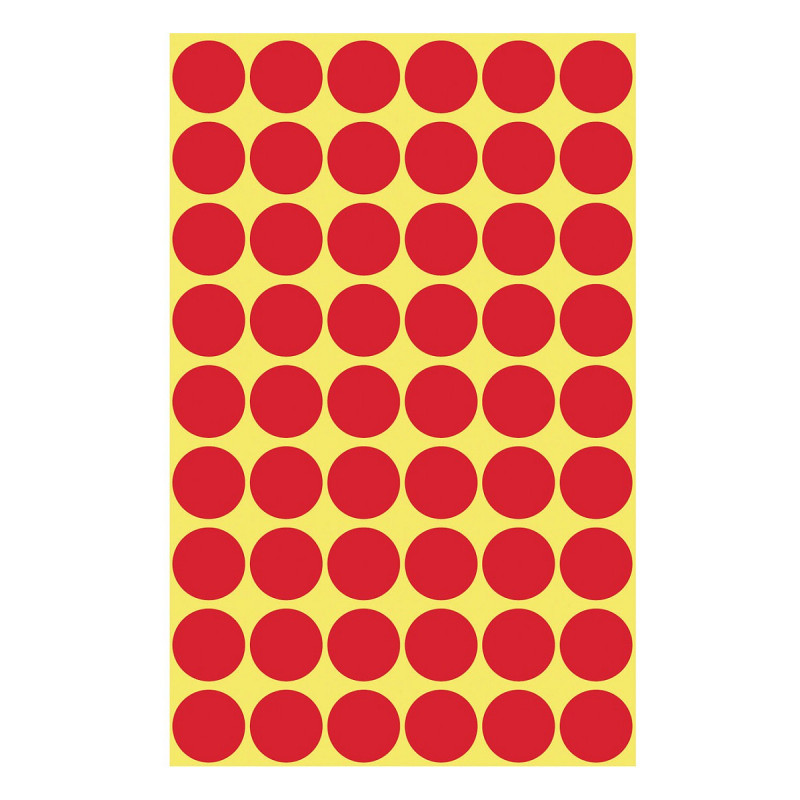 AVERY Zweckform Markierungspunkte 3141, rot, Ø 12 mm, 270 Stück