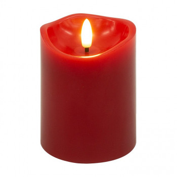 Goobay LED-Wachskerzen, 10 cm, rot