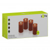 Goobay LED-Wachskerzen, 10 cm, rot