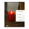 Goobay LED-Wachskerzen, 10 cm, rot