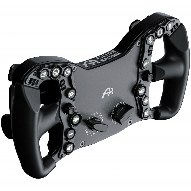 Ascher Racing Pro-USB Black Edition Sim-Racing-Lenkrad