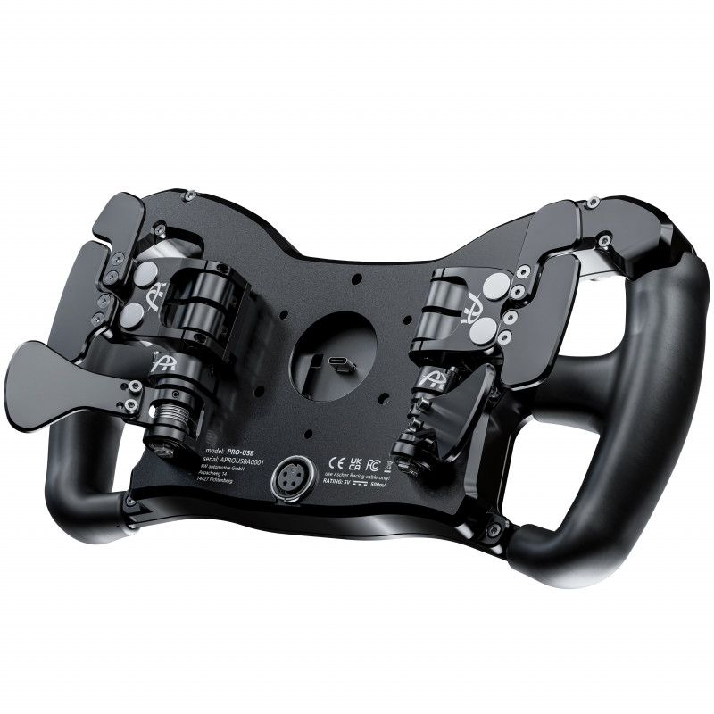 Ascher Racing Pro-USB Black Edition Sim-Racing-Lenkrad