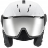 UVEX Instinct Visor Skihelm, Schwarz/Weiß, 53-55 cm (56/6/260/50)