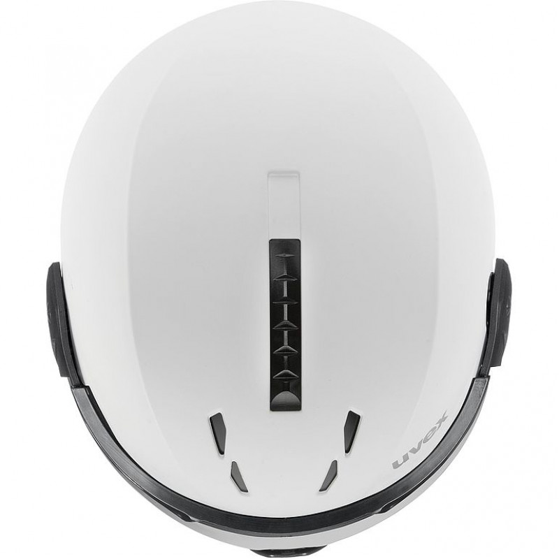 UVEX Instinct Visor Skihelm, Schwarz/Weiß, 53-55 cm (56/6/260/50)
