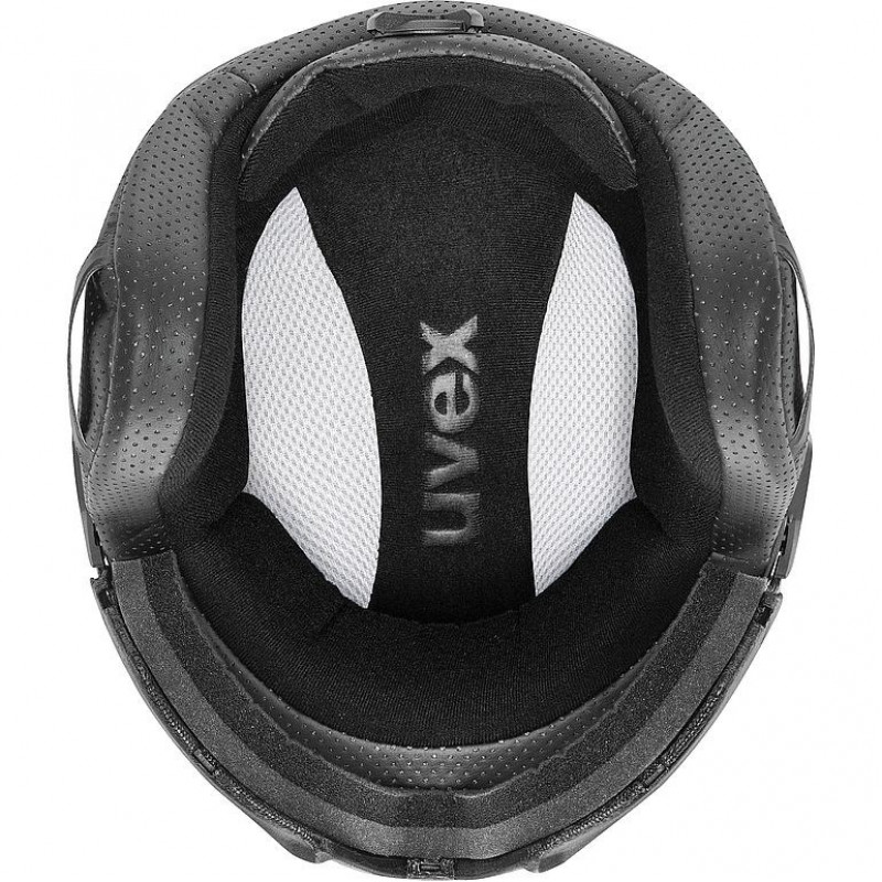 UVEX Instinct Visor Skihelm, Schwarz/Weiß, 56-58 cm (56/6/260/50)