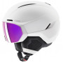 UVEX Horizon CV Skihelm, Weiß, 55-59 cm (56/6/341/11)