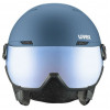 UVEX Wanted Visor Skihelm, Stein/Blau, 58-61