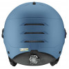 UVEX Wanted Visor Skihelm, Stein/Blau, 58-61