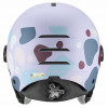 UVEX Rocket jr. Visor Kinder-Skihelm 54-58, Lavendel