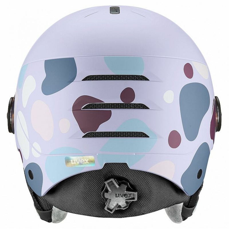 UVEX Rocket jr. Visor Kinder-Skihelm 54-58, Lavendel