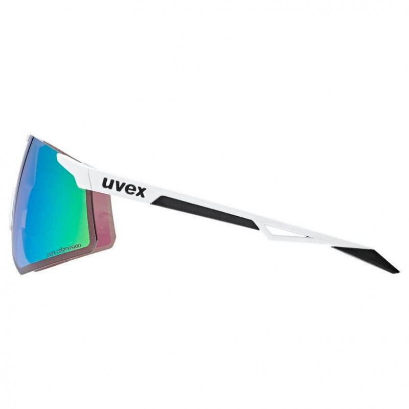 UVEX Pace Perform S CV Sportbrille, halbrandlos, weiß