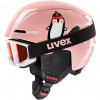 UVEX Viti Kinder-Skihelm-Set 46-50, Rosa