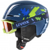 UVEX Viti Set Kinder-Skihelm, Blau, 46-50 (56/S/317/11)