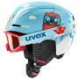 UVEX Viti Set Kinder-Skihelm, Blau, 46-50 (56/S/317/10)