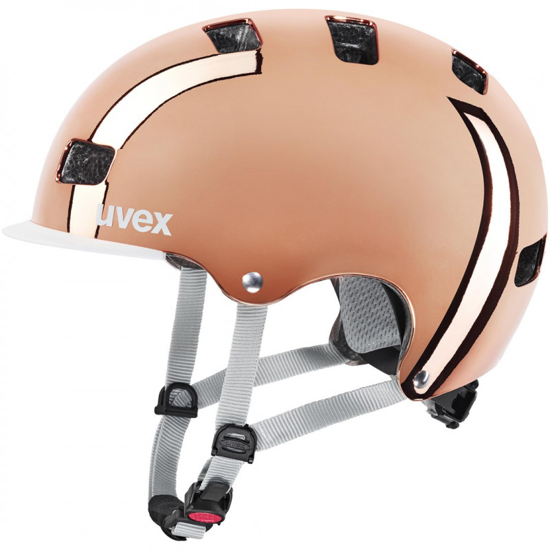 UVEX HLMT 5 Bike Pro Fahrradhelm, Braun, 55-58