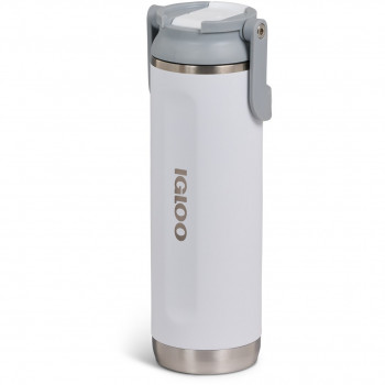 Igloo Sport Sipper 20 oz Thermosflasche mit Strohhalm, 0,6 l, weiß
