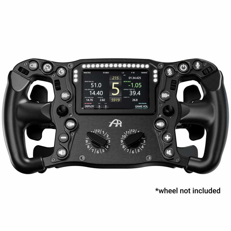 Ascher Racing Knob Kit Pro für Sim-Racing-Lenkräder, Stealth Black