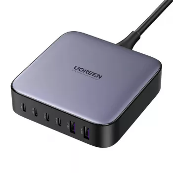 Ugreen 200W GaN-Ladegerät, 4x USB-C, 2x USB-A, Schwarz