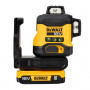 DeWalt DCLE34031D1-QW 3x360° Kreuzlinienlaser, grün, 40 m, 18 V, 2 Ah Akku, TSTAK-Koffer